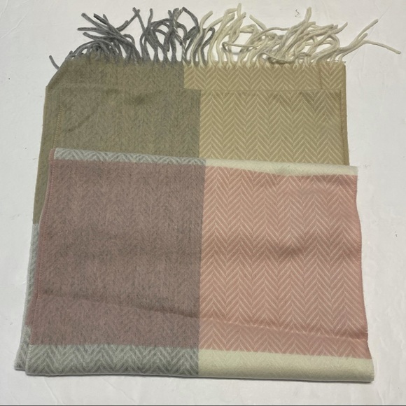 12x72 fringed cashmink scarf v. Fraas herringbone - Picture 4 of 6